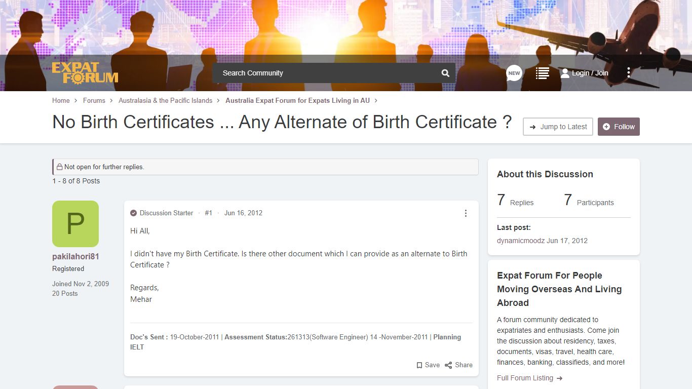 No Birth Certificates ... Any Alternate of Birth Certificate